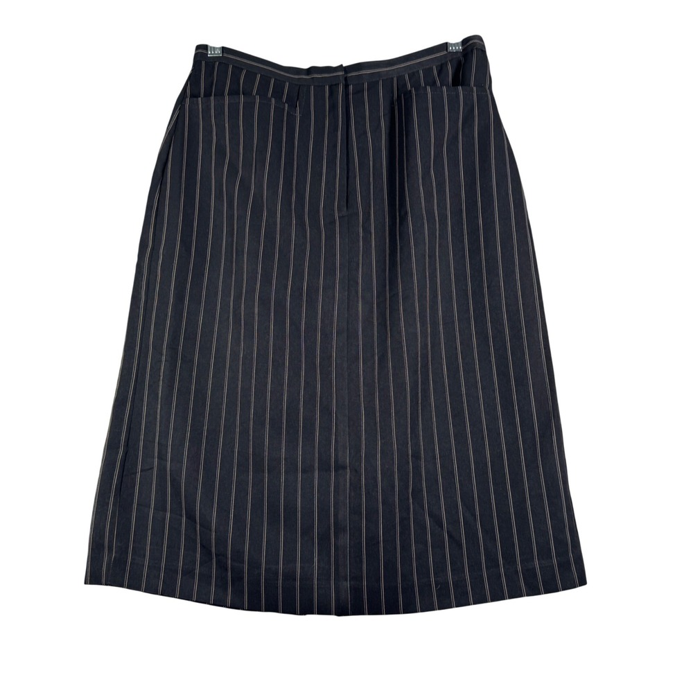 Jaclyn Smith Skirt Pinstripe Career Wear Business Casual A-Line Vintage Size 4